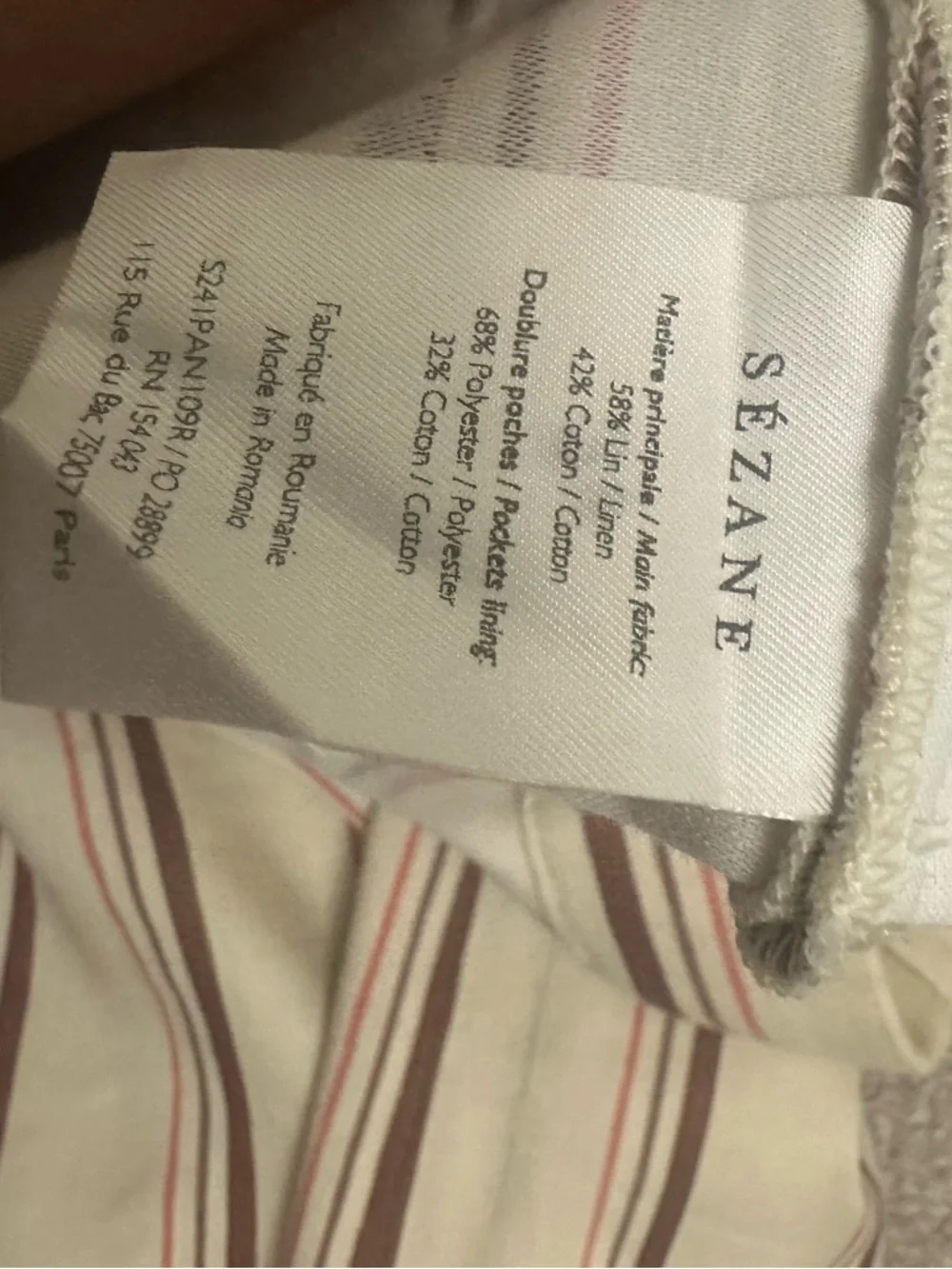Sezane matheo trousers - Picture 5 of 5